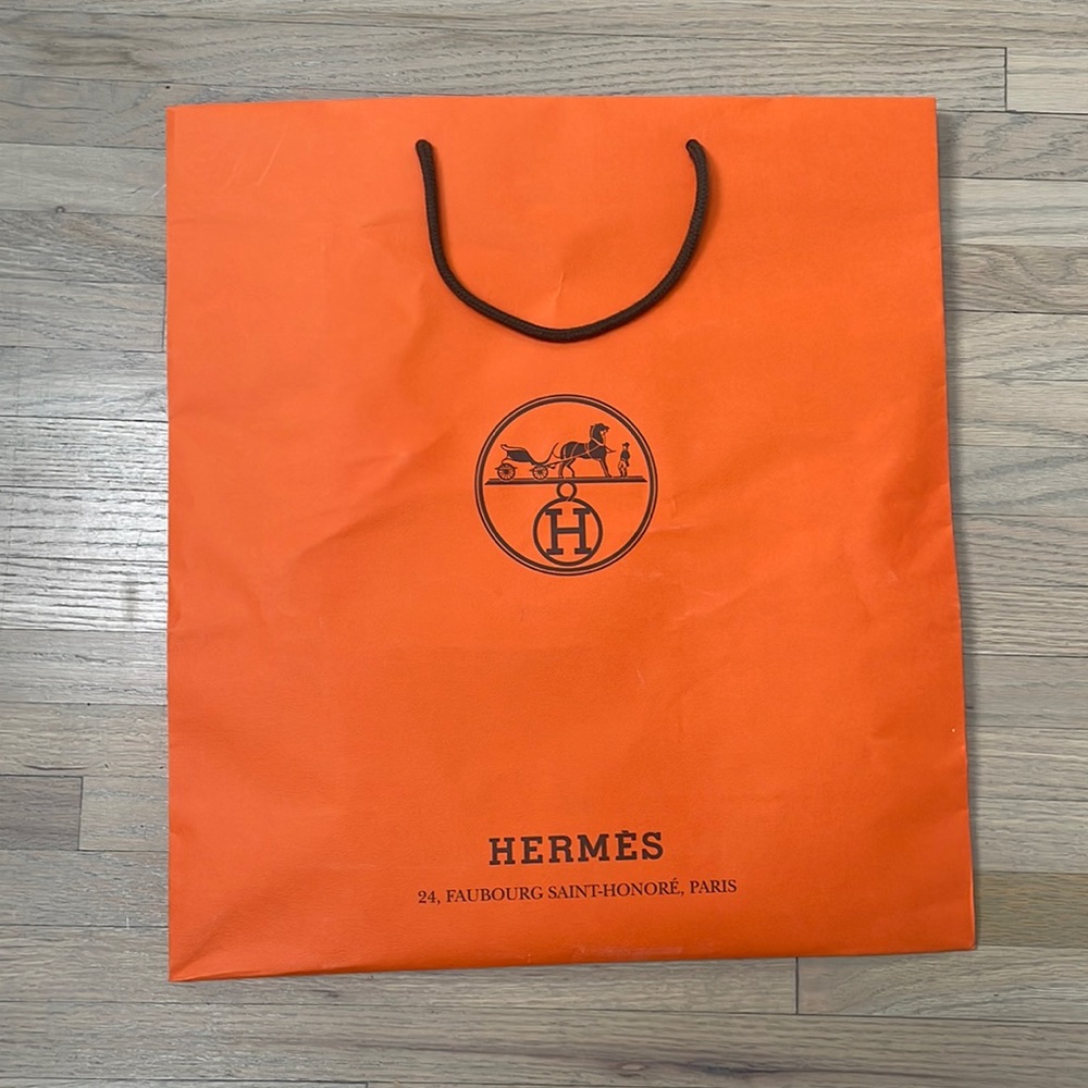 Hermes large shopping bag authentic